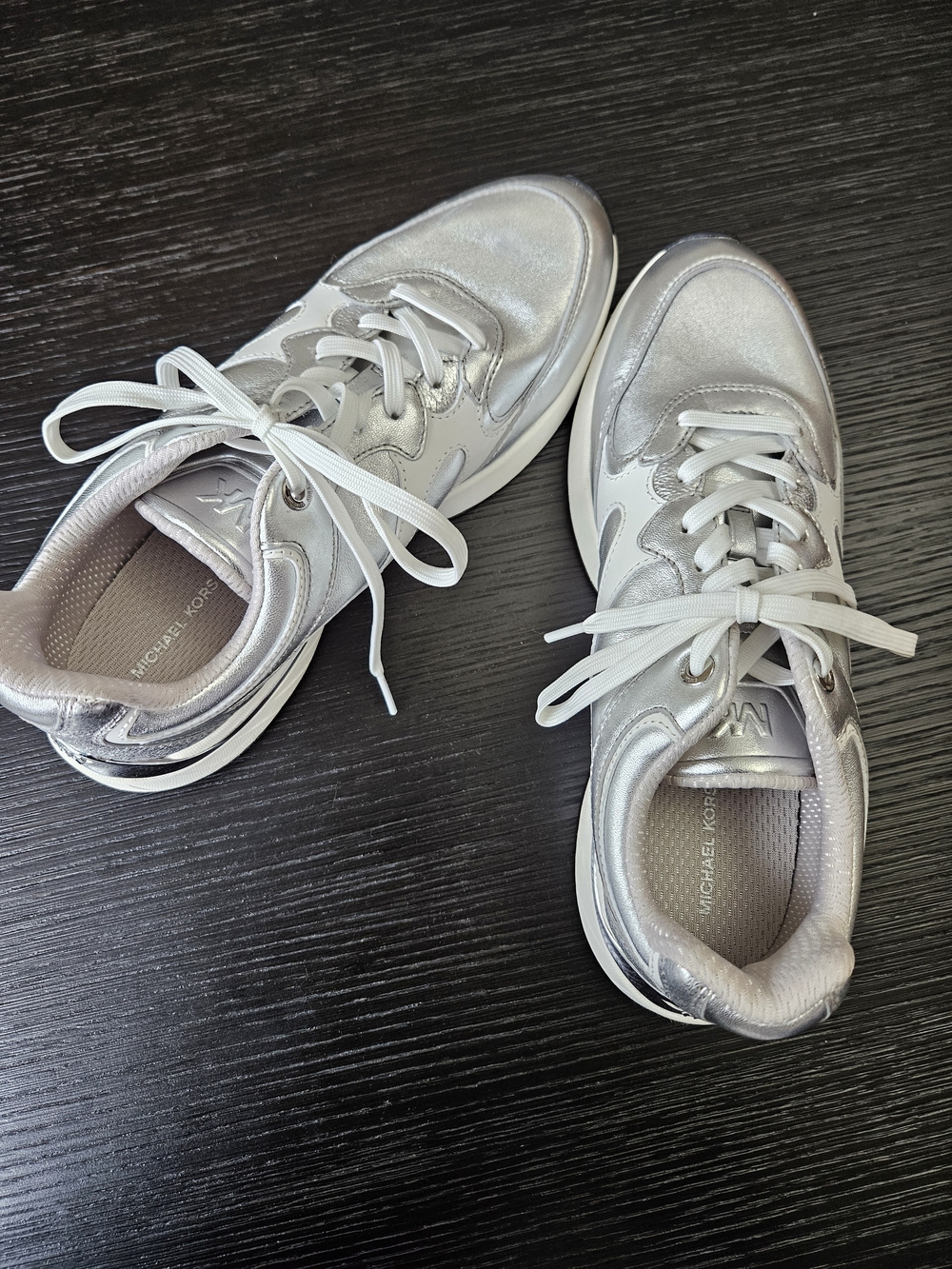 Michael Kors Silver Metallic Women's Sneakers